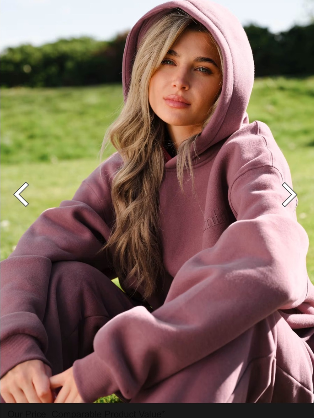 Comfrt Minimalist Hoodie Orchid